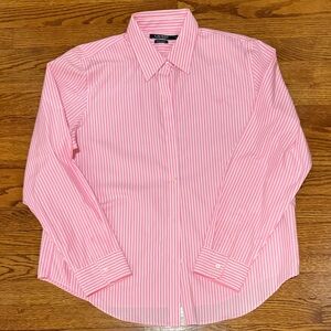 Ralph Lauren Pink Non-Iron Striped Women’s Shirt